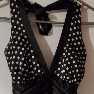 Forever 21 polkadot dress halter style